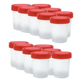 RECIPIENTE PARA MUESTRA DE ORINA 60 ML C/TAPA UND.